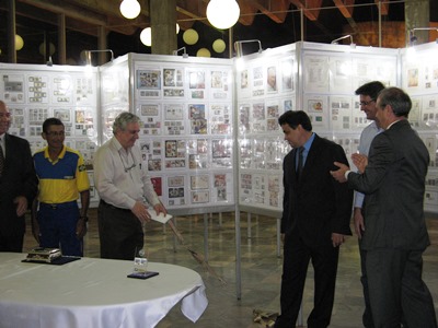 Corte da fita inaugural da Expofinter 2014