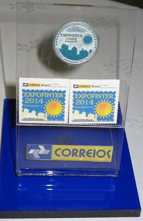 Selo personalizado e réplica do carimbo comemorativo