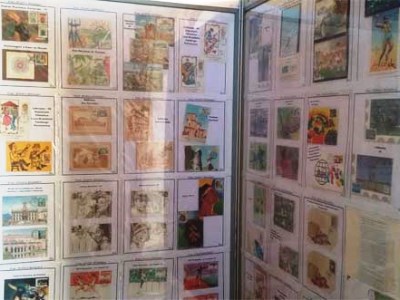 UM DOS PAINÉIS DA EXPOSIÇÃO